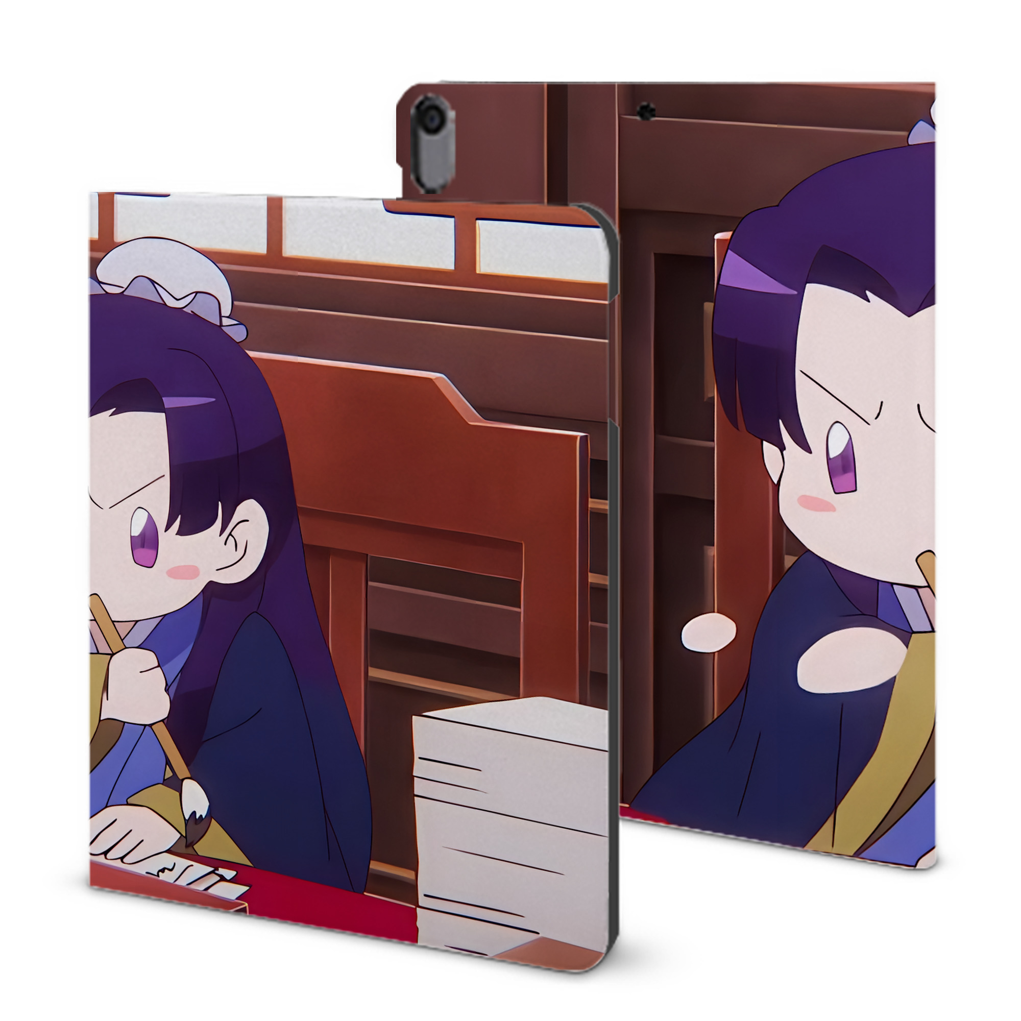 （画像用） 薬屋のひとりごと The Apothecary Diaries IPad ケース ブック型 PUレザー TPU 耐衝撃 軽量 薄型 ペン収納なし 全面保護 IPad 各モデル対応